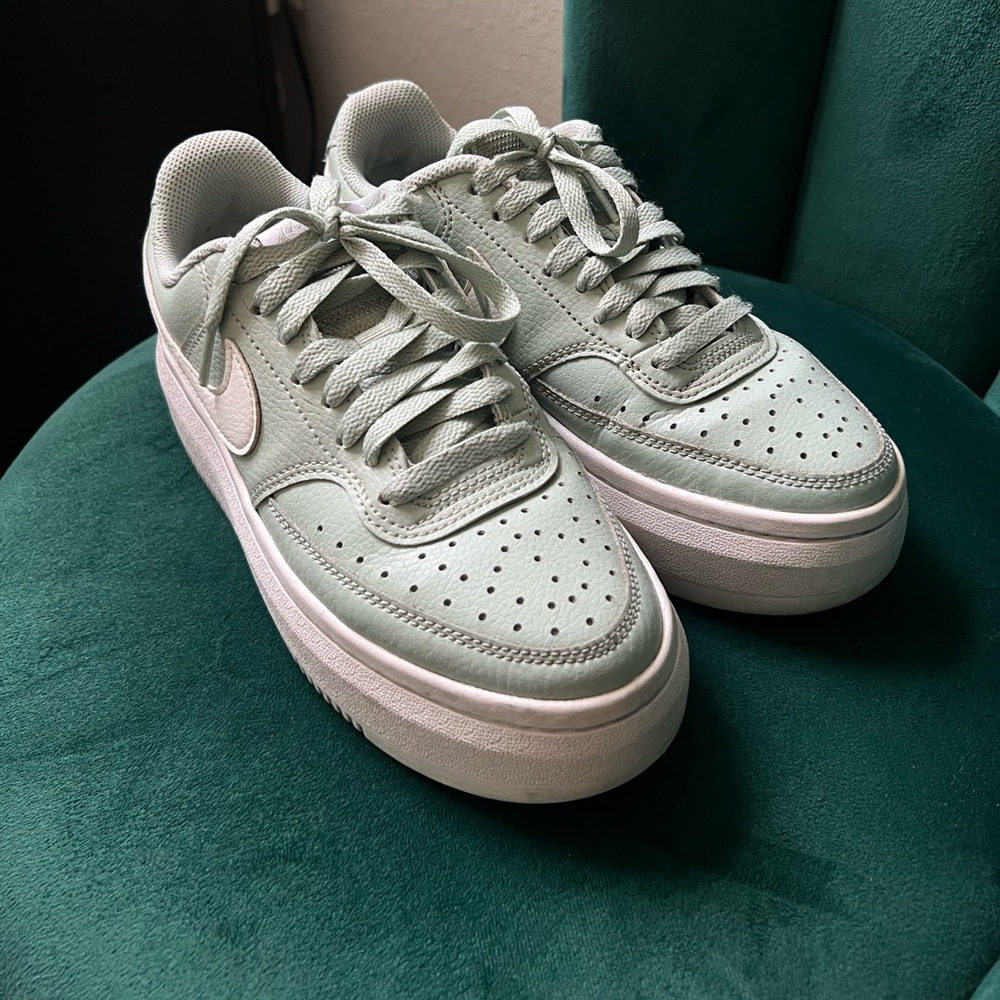 Nike Court Vision Alta Leather Platform Sneakers